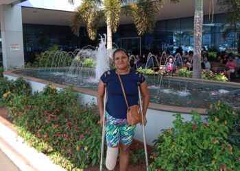 Claudia Saraiva perdeu o pé em acidente e contraiu bactéria Foto: (Arquivo pessoal)