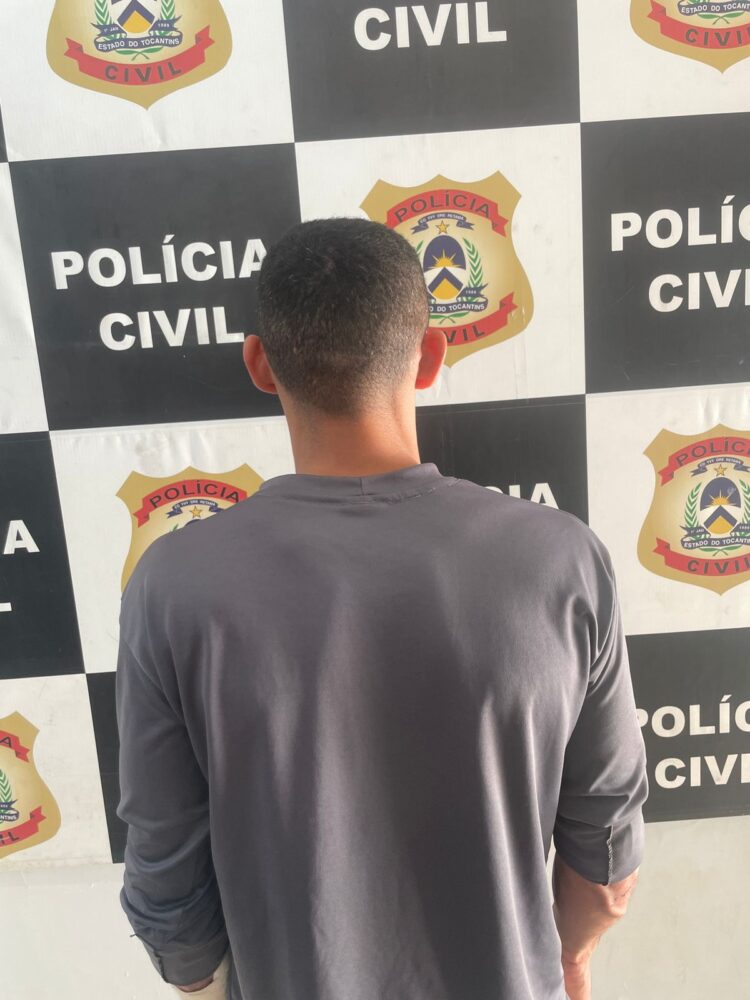 Homem foi capturado por policiais civis da 7ª Delegacia Regional de Gurupi -Foto: (DICOM SSP TO)