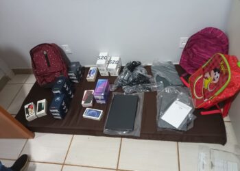 Produtos recuperados pela PM. - Foto: (Ascom 1º BPM)